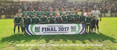 Equipe do Entre Folhas conquista o título do Regional da Liga de Caratinga