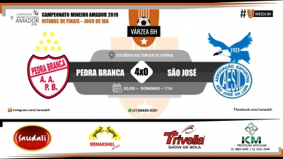 C.R. Direto do ZAPZAP: Campeonato Mineiro Amador 2019: Pedra Branca 4x0 São José