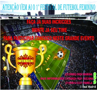 1º Festival Esportivo Feminino - Informações!