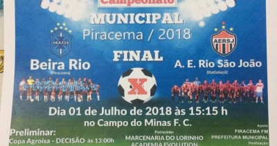 Piracema e Itatiaiuçu decidem o Campeonato Municipal de Piracema