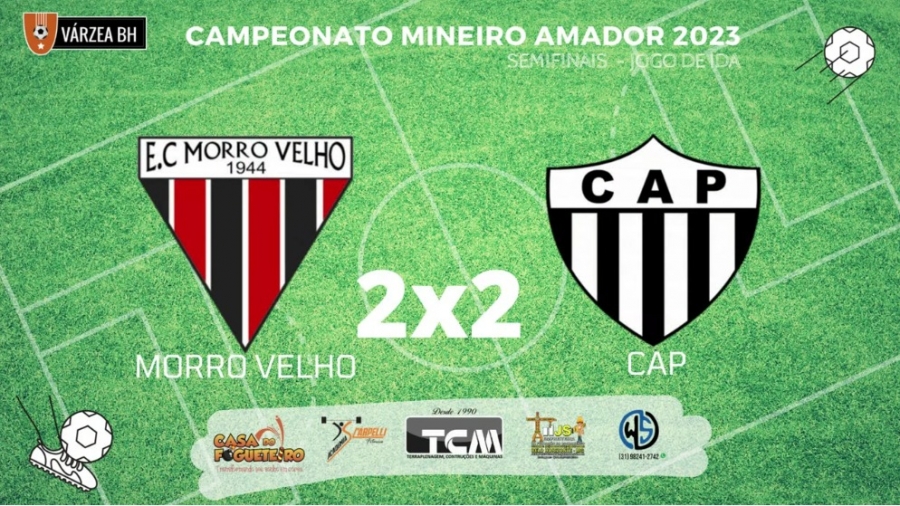 C.R. Direto do ZAPZAP - Campeonato Mineiro Amador 2023: Morro Velho 2x2 CAP