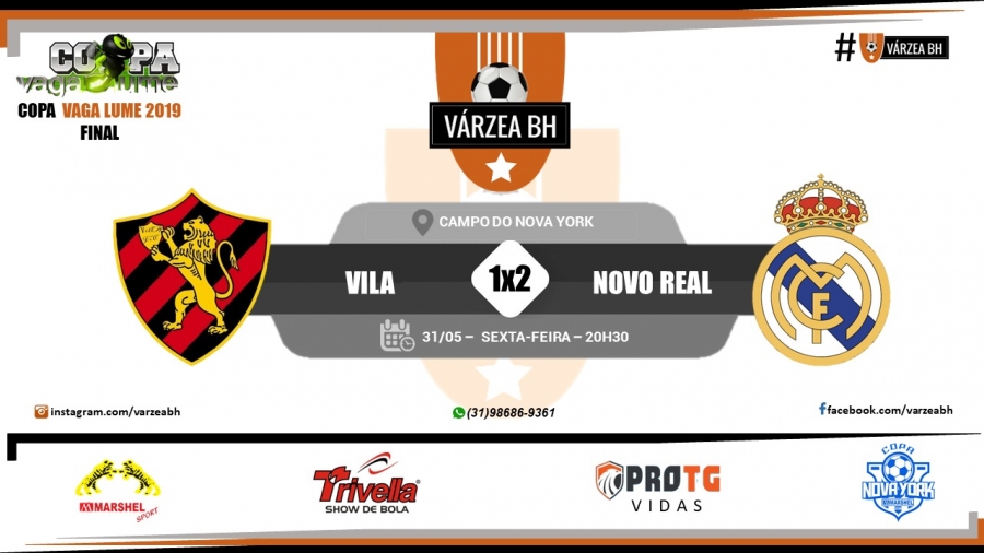 C.R. Direto do ZAPZAP: Final da Copa Vagalume 2019: Vila 1x2 Novo Real