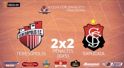C.R. Direto do ZAPZAP -  Final Copa Corujinha 2021: Teresópolis 2x2 Sapucaia (Pênaltis: Teresópolis 6x5 Sapucaia