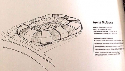 (+ Arena Galo-DOIDO) Orçado em R$ 500 milhões, projeto de estádio do Atlético-MG cai na internet