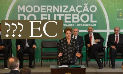 (??? EC) Presidente Dilma Rousseff sanciona MP do Futebol, que passa a ser lei
