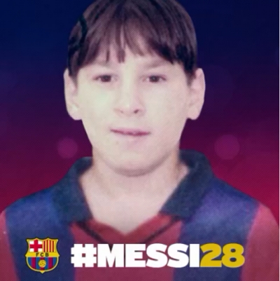 BRASIL MUNDIAL FC: No aniversário de Messi, Barça mostra a transformação do menino em craque