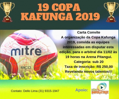 Copa Kafunga 2019 (SUB20) - Informalções!