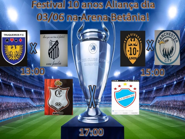 (MEU TIME FC) Aliança FC (Bairro Betânia)/BH - 10 anos e dia 03/06 tem!