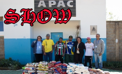 APAC recebe doação de alimentos arrecadados na final do futebol amador