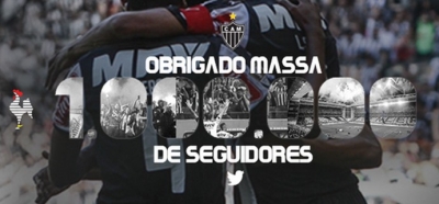 Curtinha: perfil do Atlético-MG chega a um milhão de seguidores no Twitter