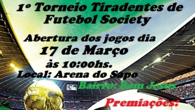 1º Torneio de Futebol Society de Tiradentes
