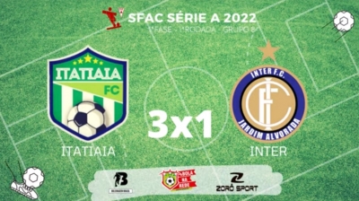C.R. Direto do ZAPZAP -  Itatiaia vence a Inter na estreia do SFAC Série A 2022