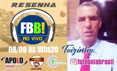RESENHA FBB! AO VIVO 08/09/2020 (Especialmente na terça) - Pelo Instagram
