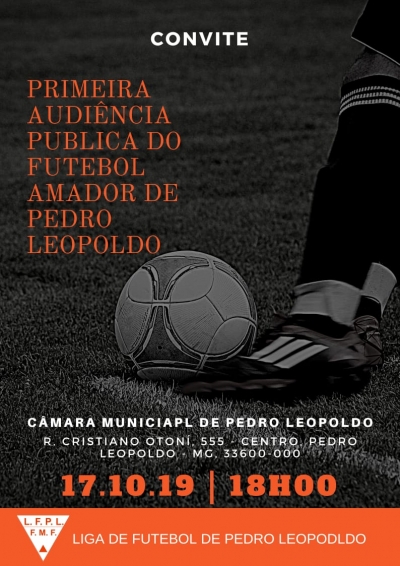 Audiência pública do Futebol Amador da cidade de Pedro Leopoldo - 2019