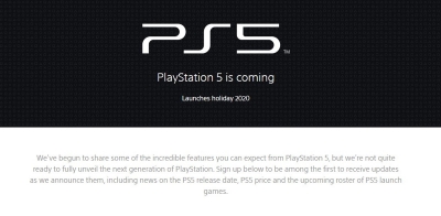 PS5 ganha site oficial e Sony promete novidades do lançamento em breve