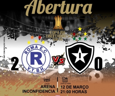 C.R. Direto do ZAPZAP: 1°Copa BH Libertadores Sub-20: Roma 2x0 Inconfidência