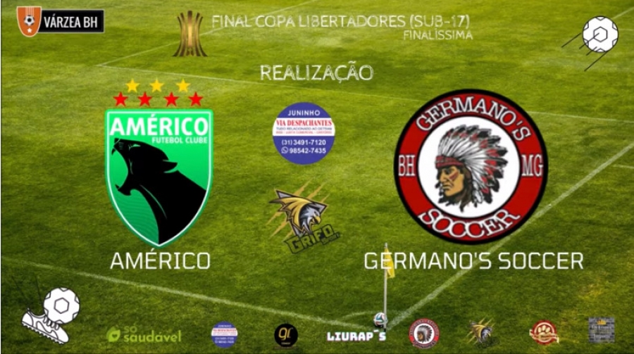 C.R. Direto do ZAPZAP -  Final Copa Libertadores Juvenil (Sub-17) 21: Américo 1x1 Germano's. Pênaltis: Américo 7x8 Germano's