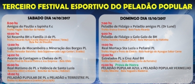 (Festas/eventos&amp;Confrarias FC) Festival Esportivo do Peladão POPULAR!