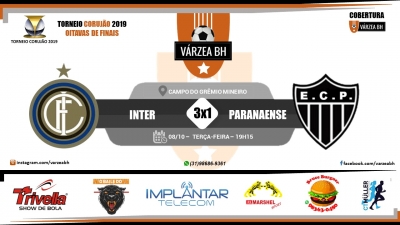 C.R. Direto do ZAPZAP - Torneio Corujão 2019: Inter 3x1 Paranaense