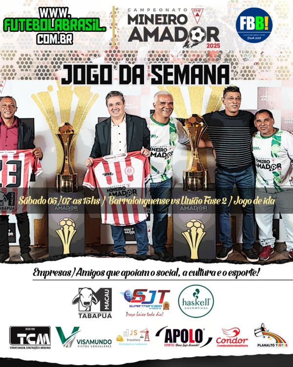 Jogo da Semana FBB!: Barralonguense vs União