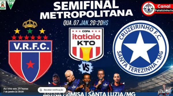 COPA ITATIAIA AO VIVO | SEMIFINAL | VILA RICA (SABAR&Aacute;) X CRUZEIRINHO (ITATIAIU&Ccedil;U)