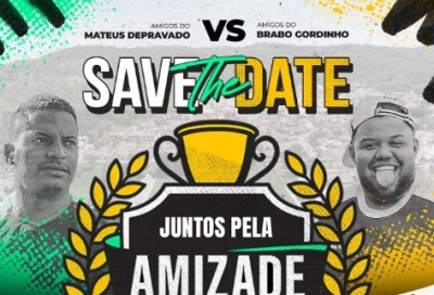SAVE THE DATE! - Vem aí um dia de futebol, alegria e solidariedade!