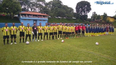 Juventude é o grande campeão do futebol de campo em Juruaia - MG.