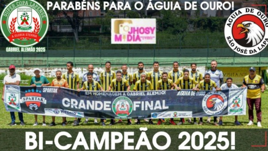 (MEU TIME FC) &Aacute;guia de Ouro (SJ da Lapa MG) Campe&atilde;o!