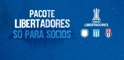 Sócios poderão adquirir pacotes de ingressos para a Copa Libertadores