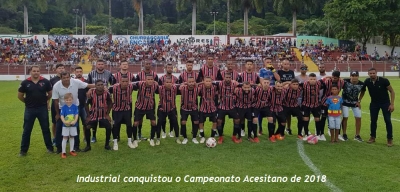 Industrial vence Juping nos pênaltis e garante a taça do Campeonato Acesitano de 2018