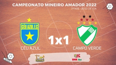 C.R. Direto do ZAPZAP -  Campeonato Mineiro Amador 2022: Céu Azul 1x1 Campo Verde