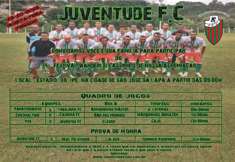 (MEU TIME FC) Juventude FC – CONVITE ESPECIAL!