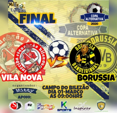 Vila Nova, do Citrolandia e Borussia são os finalistas da Copa Alternativa em Betim