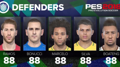 Cinco brasileiros estão entre os 20 melhores defensores de &#039;PES 2018&#039;